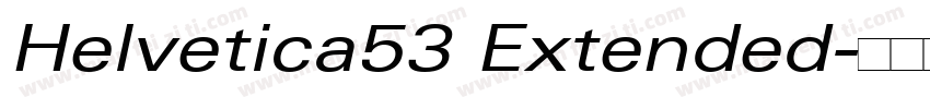 Helvetica53 Extended字体转换